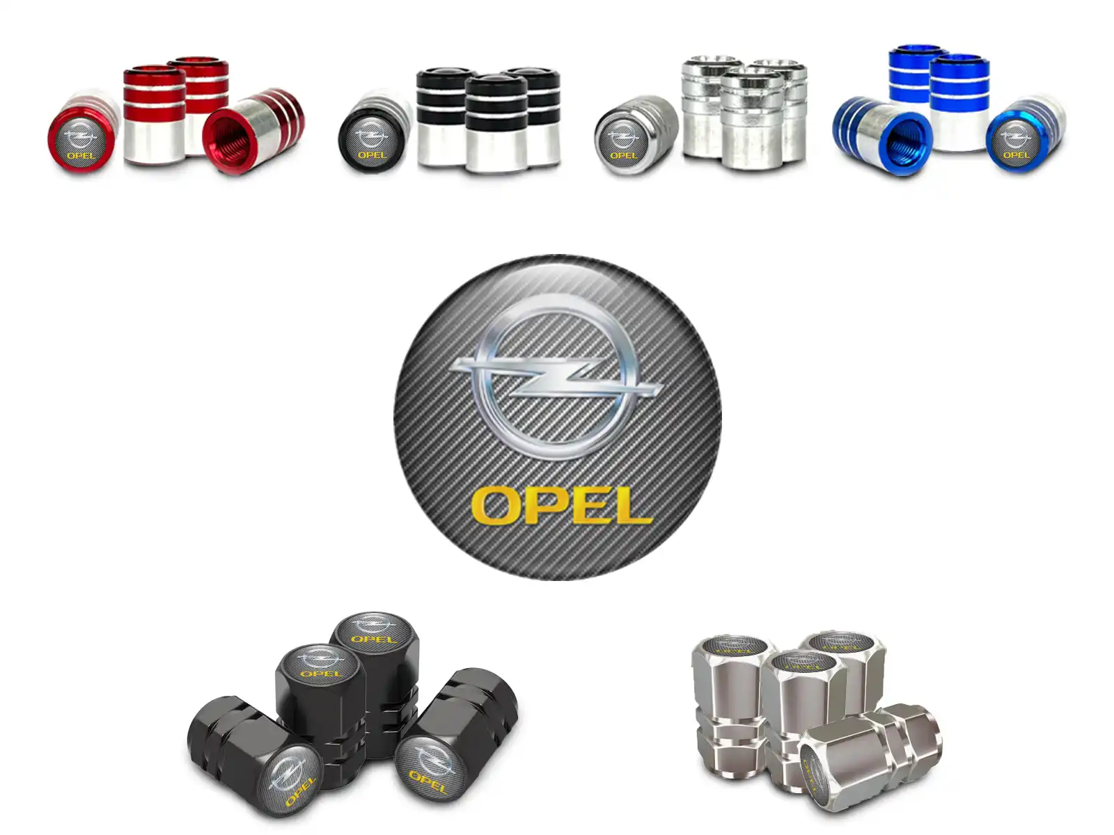 Opel Tapones Valvulares Bici Construcción Dura